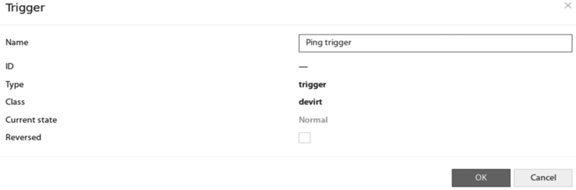 Triggerfunktion normaler Ping